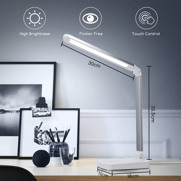 rulletrappe Baron alkove Aigostar LED Desk Lamp, Different Brightness Levels, Dimmable, Touch O –  OUMIBUY