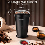 Aigostar Electric Coffee Grinder Adjustable Grinding Degree