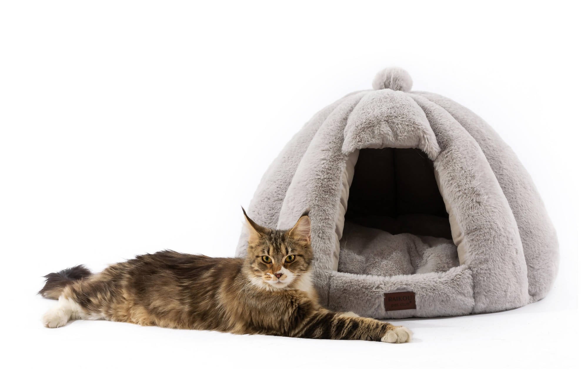 RAIKOU warm kuschelig Haustierhaus Hundehöhle Hundebett, Katzenhöhle, Katzenhaus, Haustier Nest für Katze Hunde Kaninchen für Kleine Katzen und Hunde
