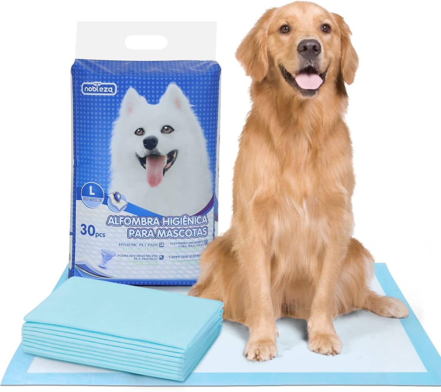 30 x Ultra saugfähige Hunde Trainingsunterlagen Welpenunterlage Welpen Toilettenmatte, 60 * 90cm