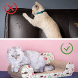 Aigostar Katzenkratzbrett mit Katzenminze Kratzbrett für Katzen Kätzchen Kratzspielzeug Lounge Kartonkratzer 56 * 26 * 20 cm
