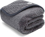 Hundedecke Weiche Fleecedecke Waschbare Deck für Haustier Hunde Katzen Welpen Weiche Warme Matte, Grau 80 * 80cm