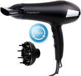 Aigostar Monique 2400W Professional Ionic Hair Dryer with Diffuser and Accessories Black Disposable Packaging