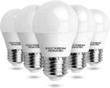 LED E27 Cool White 5 W Light Bulb Bulb Lamp 6400 K 425 Lumen Beam Angle 230 Degree G45 Light Bulbs Drops Pack of 5 Energy Saving