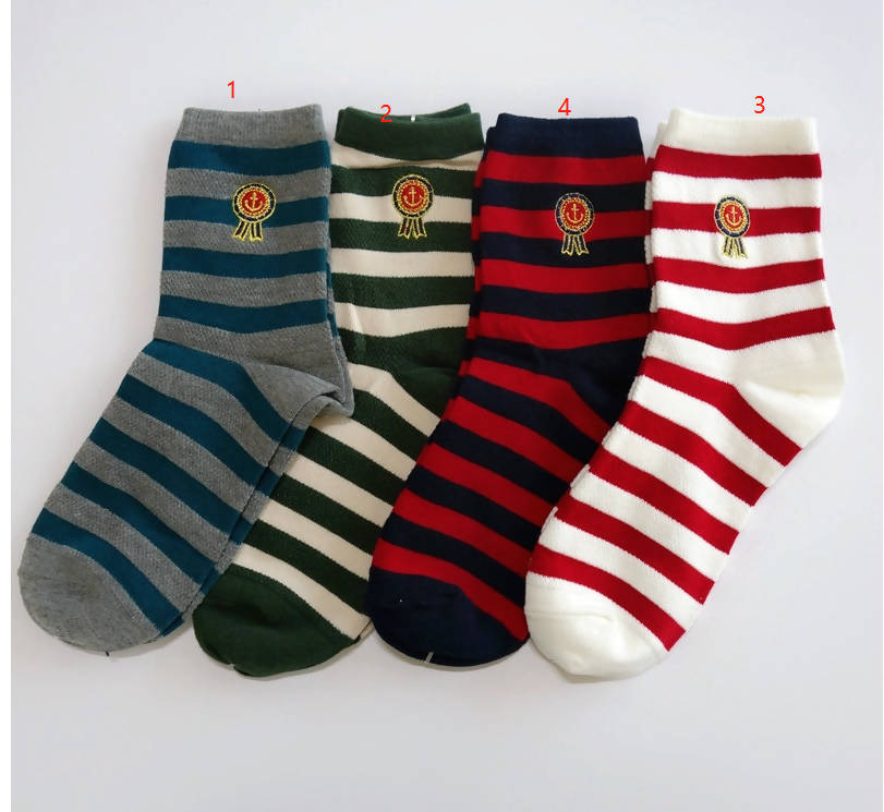 Sport Cotton Socks-StripePattern