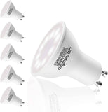 GU10 Led Warmweiß 6W Leuchtmittel Birne Lampe 3000K 420 Lumen Abstrahlwinkel 120-160 Grad Reflektor 5 Stücke Energiespar