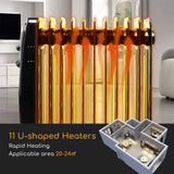 Aigostar Tummie 33JIE - ölradiator, 11 Lamellen Ölgefüllter Heizkörper, 2300 Watt Tragbar mit drei Heizstufen und Thermostatregelung. EINWEGVERPACKUNG.