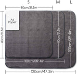 Hundedecke Weiche Fleecedecke Waschbare Deck für Haustier Hunde Katzen Welpen Weiche Warme Matte, Grau 80 * 80cm