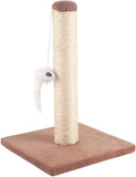 Katzenbaum mit Pfosten-Sisal-Kratze Kätzchen Spielturm mit Hängespielzeug Kleine Katze Kletteraktivitätszentrum, Braun, 25 * 25 * 35cm