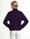 RAIKOU Damen Micro Coral Fleece Bettjacke Mit Knopflelste-warm, Sehr weich & elegant (36/38,Hell Gelb)