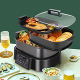 Taylor Swoden Arthur Steamer with Timer, Ultra Compact Steamer with 3 Compartments, BPA Free, Programmable, Preset Programmes, Keep Warm, 6 L, 1250 W