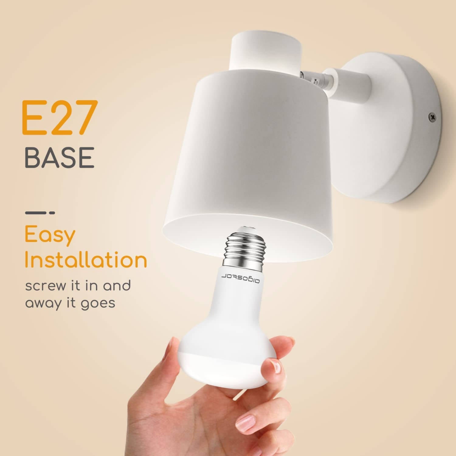 E27 LED Reflector Warm White 9 W Lamp 760 Lumen Light Bulb 3000 Kelvin, R63 170° Beam Angle Energy Saving Bulb Pack of 5