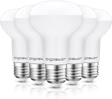E27 LED Reflector Cool White 9 W Lamp 790 Lumen Light Bulb 6400 Kelvin, R63 170° Beam Angle Energy Saving Bulb Pack of 5