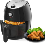 Aigostar Hayden Pro XL Hot Air Fryer Oven, 3.5 L, 1,500 W, Non-Stick and Removable Frying Basket, 30 Minute Timer, Overheat Auto Shut Off, Oilless, Easy to Clean, Stainless Steel, Black