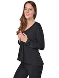 RAIKOU Damen Langarm Jersey Strickjacke/Jacke/Cardigan,Weiche,Leichte,viele Farben - Größe 36-50 - 754081 (36/38, Graphitgrau)