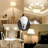 Led E27 Warmweiß 7W Leuchtmittel Birne Lampe 3000K 520 Lumen Abstrahlwinkel 230 Grad G45 Glühbirnen Tropfen 5 Stücke Energiesparend