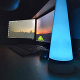 Aigostar Nachttischlampe LED Dimmbar mit Akku Touch Tischleuchte Warmweiß 7W 4000K Mehrfarbig RGB Farbwechsel Tragbar Bunt Lampen für Camping Kinder