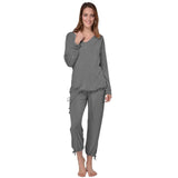 Raikou Damen Jersey Freizeitanzug/Schlafanzug (36/38, lila)
