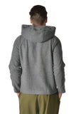 RAIKOU Herren Teddy Fleece Sweatjacke Freizeitjacke Stehkragen Fleecejacke Herbst Winter Übergangsjacke mit Kapuze（Blau, L）