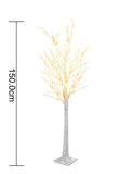 RAIKOU LED Lichterbaum Deko Baum mit Beleuchtung Weihnachtsbaum Birkenbaum (150cm hoch)