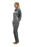 RAIKOU Damen Hausanzug Freizeitanzug Fitnessanzug Trainingsanzug Jogginganzug Schlafanzug（36/38, Grau ）