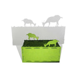 RAIKOU Taschentücher-Box aus Filz, dekorative Kosmetiktücher Box, robuster Taschentuch-Spender in interessanten Formen (Afrika/AnthrazitMelange)