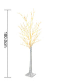 RAIKOU LED Lichterbaum Deko Baum mit Beleuchtung Weihnachtsbaum Birkenbaum (180cm hoch)