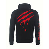 RAIKOU Neu Herren Sweatjacke Zip (Black,L)
