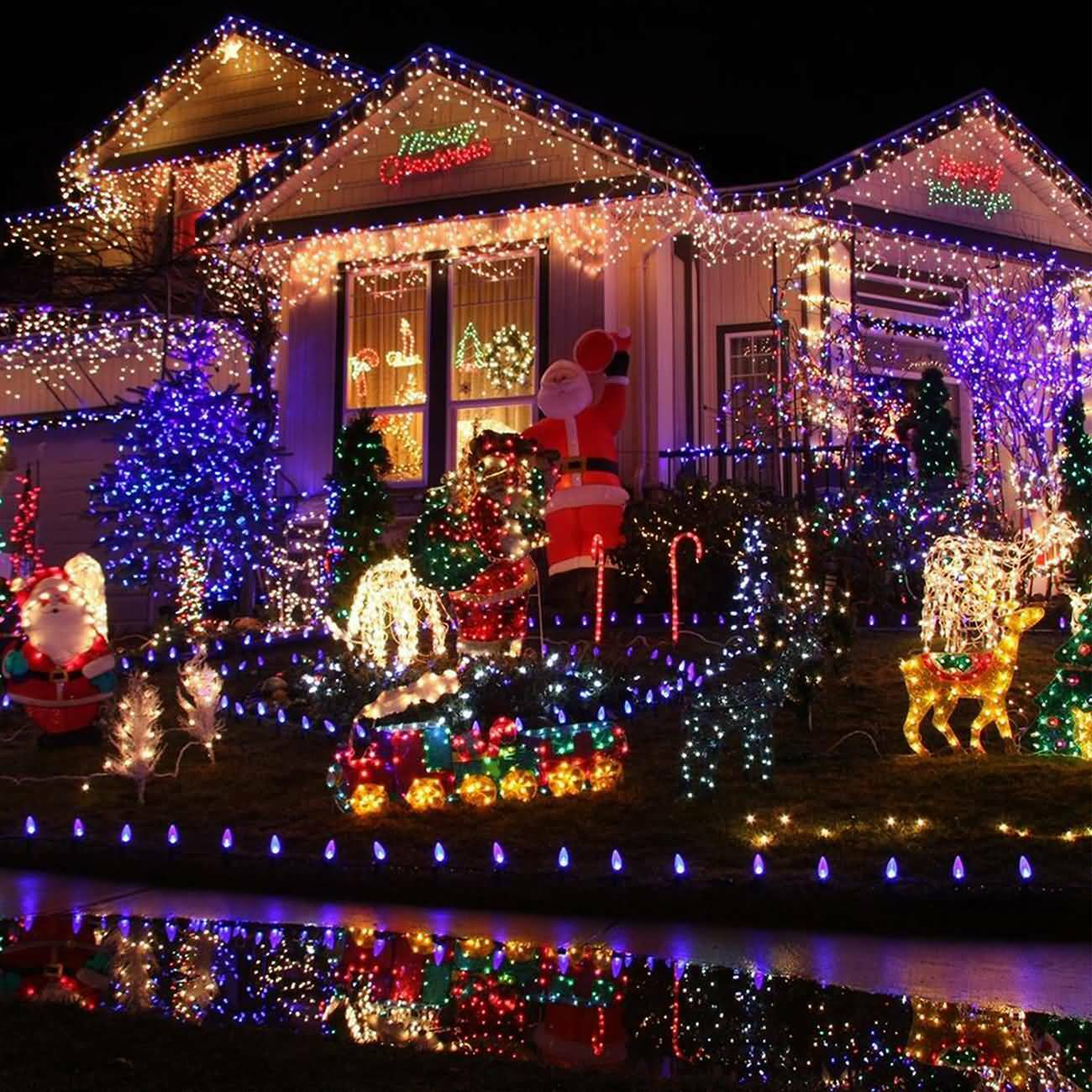 Maity LED Lichterkette Lichtervorhang Wasserdicht Lichterketten für Innen und Außen mit 8 Modi Dimmbar, Dekobeleuchtung für Weihnachten, Party, Hochzeit, Garten, Haus usw. (Multi-farbe,10m-100LED)