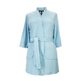 RAIKOU Neu Damen Terry Bademantel, Morgenmantel, Saunamantel-763302 （36/38, Aquamarin）