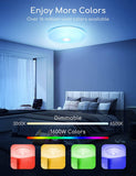 Aigostar LED Ceiling Light Dimmable 18 W, RGB Colour Changing, App or Voice Control, Compatible with Alexa and Google Home, 1300 lm, 3000 K - 6500 K (Equivalent Bulb 75 W)