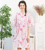 100% Cotton Japanese Kimono Loungewear - rabbit cloud print
