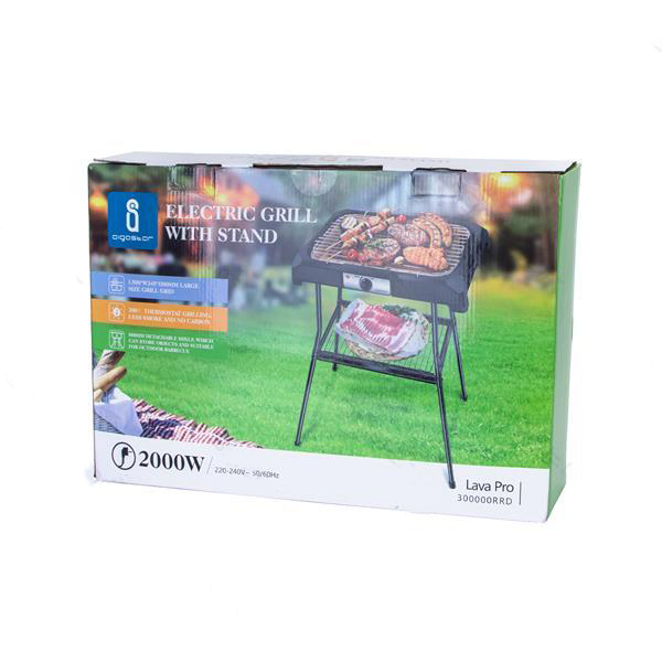 Aigostar 2000W BBQ with stand VDE/Lava Pro