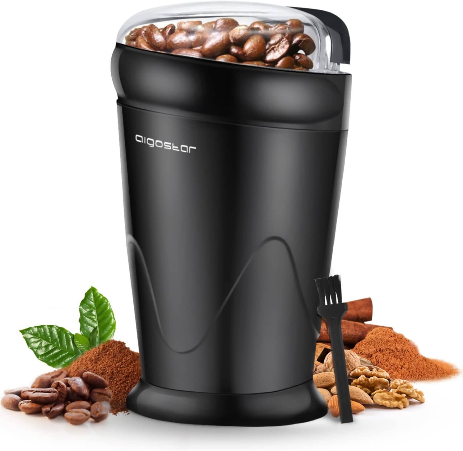 Aigostar Electric Coffee Grinder Adjustable Grinding Degree