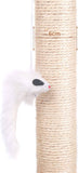 Katzenbaum mit Pfosten-Sisal-Kratze Kätzchen Spielturm mit Hängespielzeug Kleine Katze Kletteraktivitätszentrum, Braun, 25 * 25 * 35cm